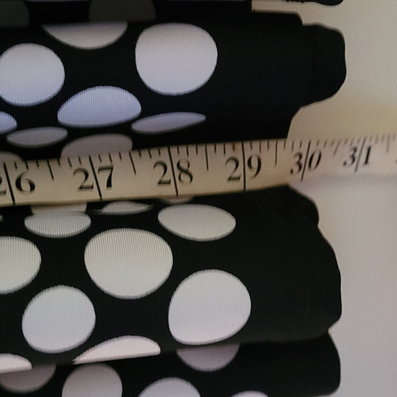 Laura Petites Skirt 14 Black White Polka Dot - Picture 3 of 4